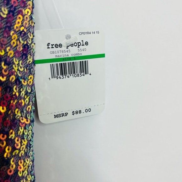 Free People Intimately Marina Gold Rush Mini Dress - Picture 8 of 9